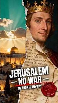 He Took Jerusalem Without War — While Banned by the Pope ⚔️