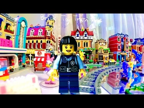 POV LEGO Train Ride Around LEGO City | Onboard Journey Through Scenic Views