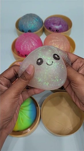 Satisfying Squishy Dumpling 💖🌈 Cute Color Fun