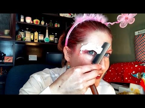 Kat YouTube Live - eyebrow shave, face wax, and face shave!