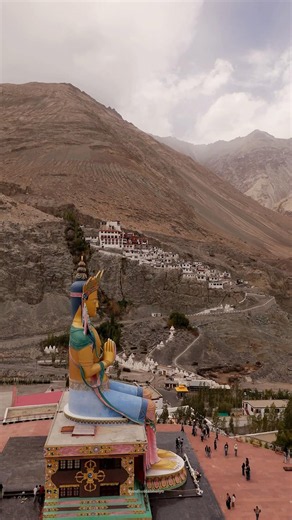 the oldest and largest Buddhist monastery in Ladakh #bundiwalebhaiya #travel #ladakh #monastery