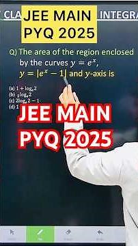 Q) The area of the region enclosed by curves y= e^x, y = |e^x-1| and y-axis #applicationofintegral