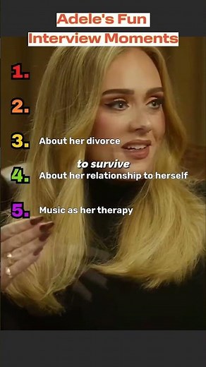 Top 5 Adele Interview Moments That Made Us Laugh & Cry 😂🎤 #Adele #Shorts #AdeleInterviews #Top5