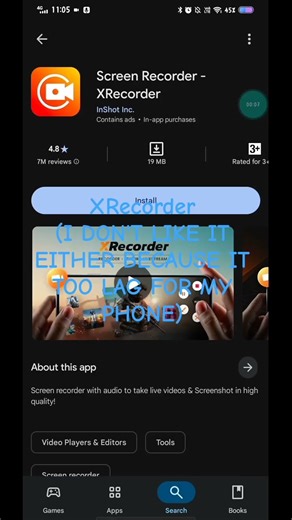 Which one do you like? AZ screen recorder XRecorder Mobizen Or ADV screen recorder #screenrecorder