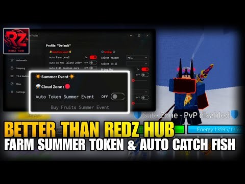[⚡] Blox Fruits Script No Key "BETTER THAN REDZ HUB" AUTO SUMMER TOKEN, AUTO CATCH FISH, AUTO FARM