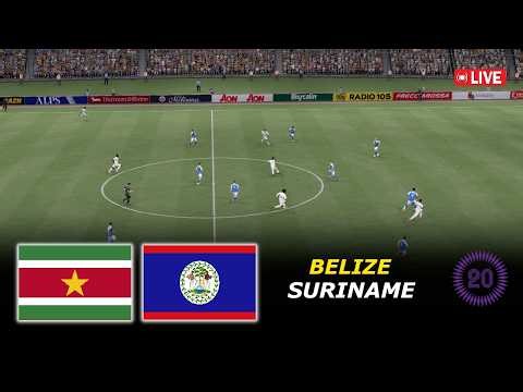 🔴Suriname vs Belize LIVE | CONCACAF U20 Championship 2026 | eFootball Pes21 Simulation