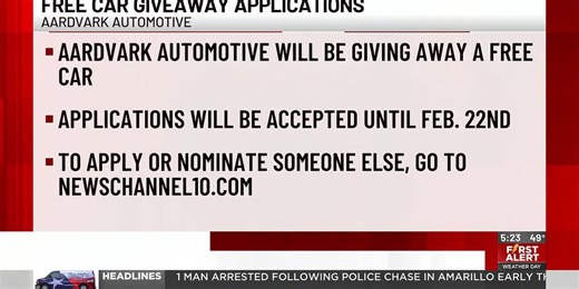 Amarillo auto repair shop to give away free car to someone in need