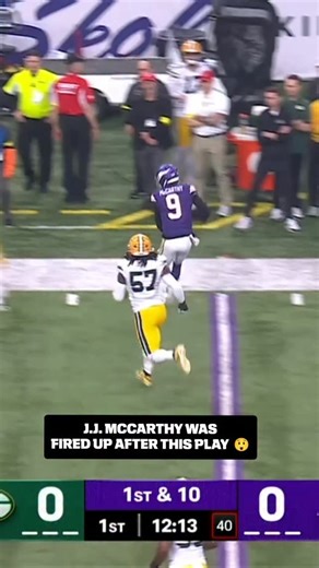 McCarthy was assessed a 15-yard penalty for taunting after this play. (📺 CBS) | NFL on ESPN