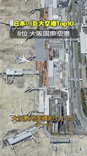 日本の巨大空港Top10 #mapshorts #map