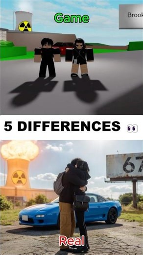 FIND 5 DIFFERENCES! Roblox vs Real Life 😱😱