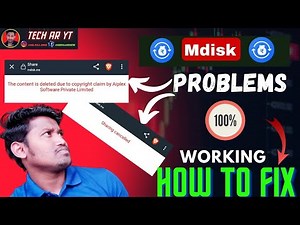 Mdisk Sharing Cancelled Problem Fix ! Mdisk Link Not Working ! Mdisk लिंक प्रॉब्लम फिक्स Tech Ar Yt