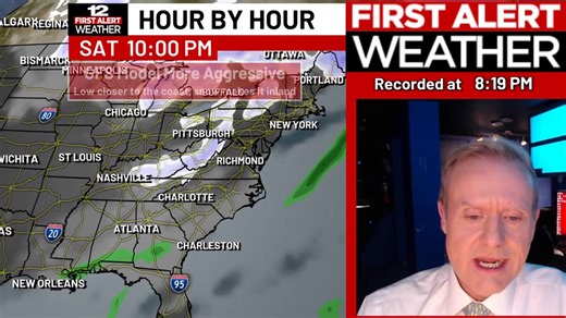 This video has a closer look at Sunday's First Alert Weather Day and the potential for some light accumulations of snow. We will continue to watch this closely and keep you updated! -Ros | Meteorologist Ros Runner