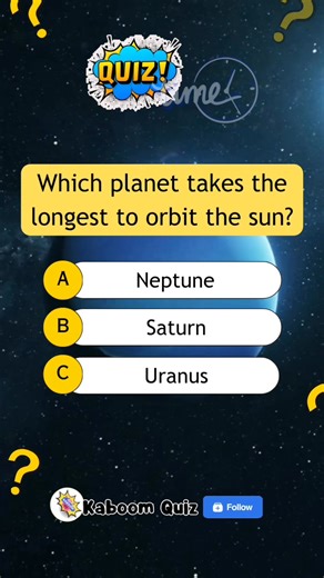 21K views · 883 reactions | What planet is that? #quiz #quiztime #quizreels #popquiz #triviaquiz #generalknowledgequiz #braingame #educational #trivia #sciencequiz #sciencetrivia #planet #planetquiz | Kaboom Quiz | Facebook