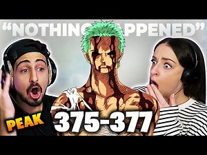 *NOTHING HAPPENED* was a LEGENDARY ANIME MOMENT! *ONE PIECE* Episodes 375-377 REACTION!