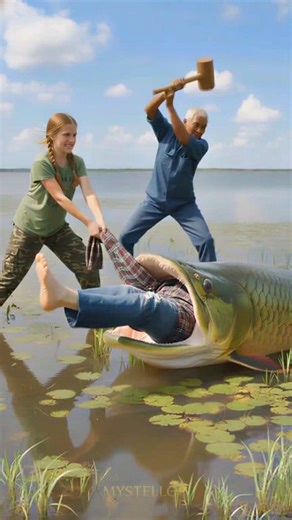 "Giant fish attack, rescue efforts now"#fish #fishing #giantfish #shortsfeed #reels Disclaimer: This video is made only for entertainment purposes. It does not intend to hurt anyone’s feelings or beliefs. | Mystellor King