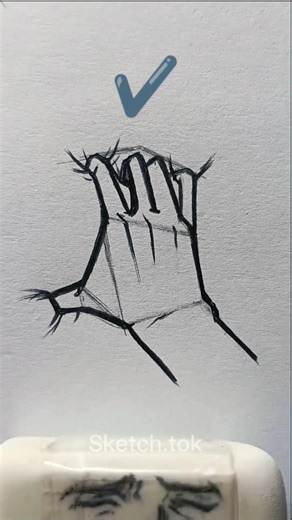 how to draw hand grabbing something 👀 #howtodraw #art #drawing #artist #shorts