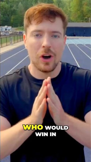 😱Man vs Machine Who Wins the Ultimate Race. #mrbeast #shorts #viral