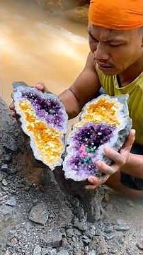 The process of finding gold | finding gold in bedrock fragments | finding an amazing gold nugget