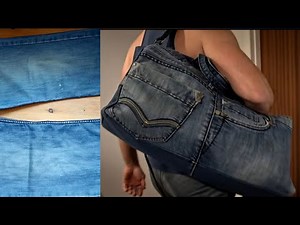 The bag that made everyone at the gym stare... It was actually an old pair of jeans! 😆