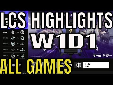 LCS Highlights ALL GAMES W1D1 Spring 2022 | Week 1 Day 1