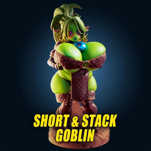Thick Goblin Girl- 3d Print- (SFW/NSFW/FUTA) - Officer Rhu - Etsy Australia