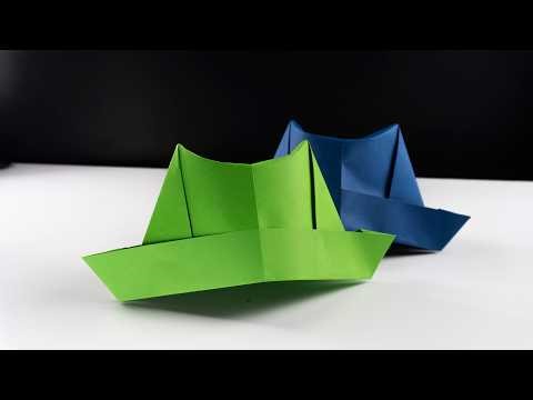 how to make a simple origami paper hat | Origami cap