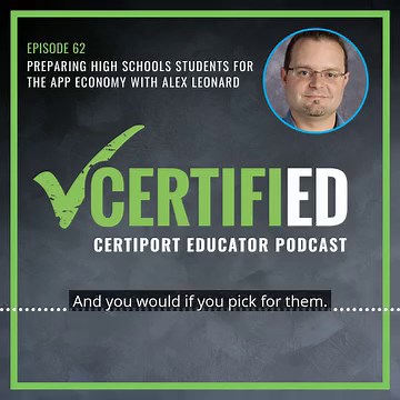 Learn from veteran app development teacher, Alex Leonard. Discover how he gets his students excited and engaged with #AppDevelopment, how he showcases his students work, and his advice for fellow #coding teachers. https://okt.to/soFGhP | Certiport | Facebook