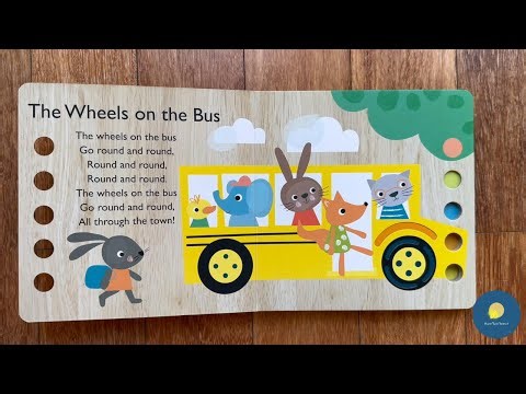 The Wheels on the Bus | Touch and Trace Nursery Rhymes | Kids Book Read Aloud