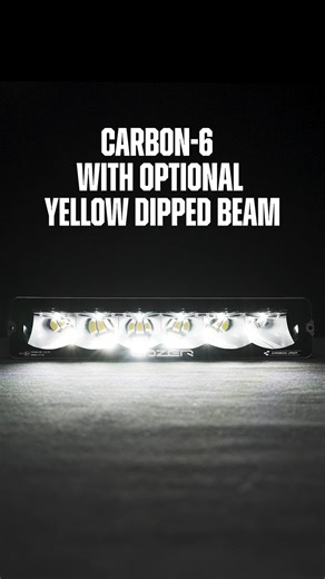 Introducing the Carbon-6 (Yellow Dip) - a new evolution of one of our most iconic motorsport lamps, tailored for demanding off-road and performance applications. The yellow dipped beam improves visibility in dust, fog, and harsh conditions, while the white high beam delivers uncompromising Carbon-6 performance. Available with SPOT or DRIVE optics, programmable output modes, and an integrated white or amber backlight, Carbon-6 (Yellow Dip) gives drivers the freedom to adapt their lighting to the 