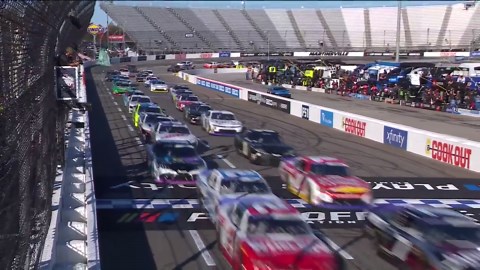 Xfinity Series playoff racing at Martinsville is underway