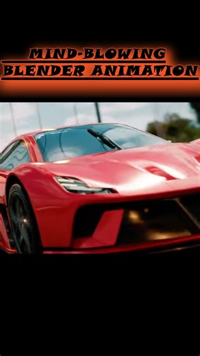 Lamborghini & Ferrari 🏎️🔥 Mind-Blowing Blender Cinematic Animation #shorts #viral #automobile #3d