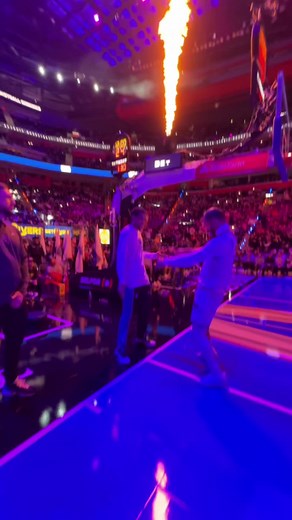 Exciting Handshake Bag Reaction at NBA Match