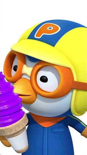 Pororo Makes Color Ice Cream! 🍦 #learncolor #Shorts