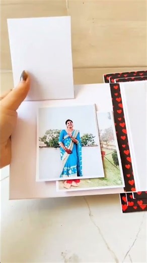 Handmade Pyramid Photo Card 🎁 | 29 Photos | Customized Surprise Gift #shortvideo #happyscraft