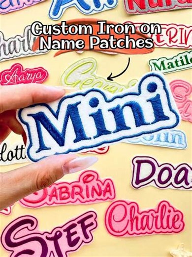 1/3/5pcs Customized Embroidered Name Patch - Personalized Iron-On/Sew-On 3-6 Inch Patch For Jackets, Hats, Mother's Day Gifts, Customized Embroidered Name Patch, Multifunctional, Decorative, Lettering, Fashion, Modern, Colorful, Cute, Casual, Customized, Personalized, Unique, Ideal Gift For Men, Ideal Gift For Women, Growth Milestone, Christmas Gift | SHEIN
