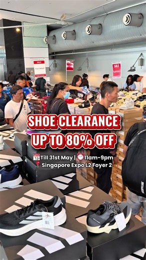 Singapore Expo Shoe Sale: Up to 80% Off