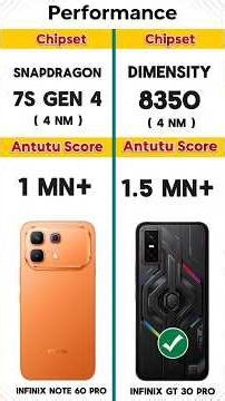 Infinix GT 30 Pro vs Note 60 Pro 🚀 Final Winner 🏆 🔥#shorts