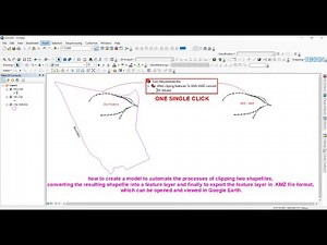 Introduction to ArcGIS Model Builder || shapefile to kml using module builder || clip feature to kmz