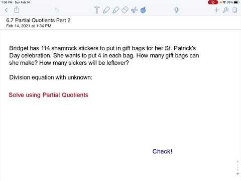 6.7 Partial Quotients Part