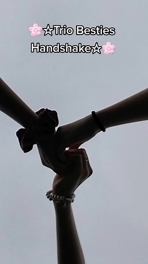 Trio Besties Handshake Ideas for 3 Friends