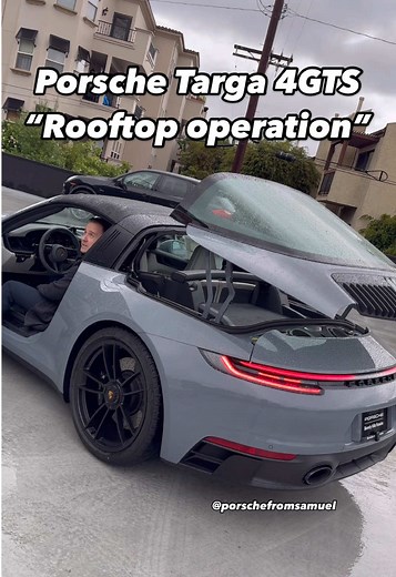 Porsche 911 Targa 4GTS Roof Operation Explained