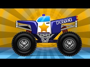 Monster Trucks | Police Monster Truck | Police car chase