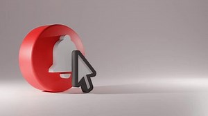 Notification Button Youtube 3d Animation Bell Stock Footage Video (100% Royalty-free) 1100578719 | Shutterstock