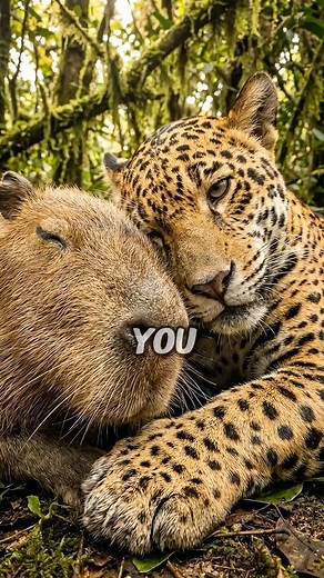 Jaguar SAVES Capybara From Fire (Rare Moment) 🥺