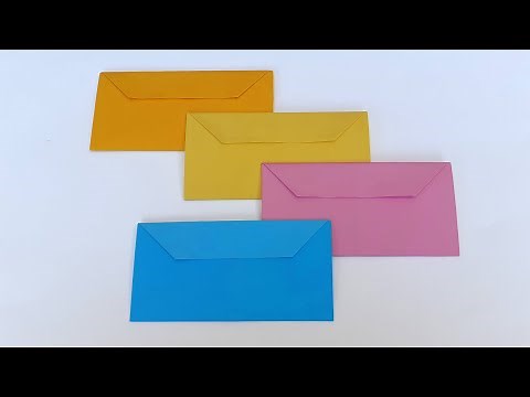 How to make an ENVELOPE for letters without glue