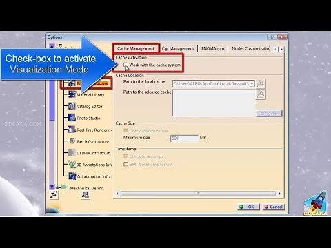 CATIA SETTINGS - Visualization Mode