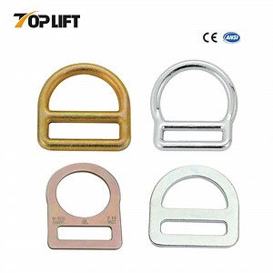[Hot Item] Fall Protection Equipment and Accessories Buckle Connector Heat Treat Forged Steel Metal D-Ring Hooks