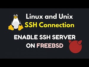 Enabling ssh Server on FreeBSD and GhostBSD