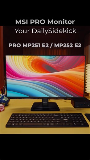 Meet your new sidekick: the MSI PRO Monitor! Dive into 120Hz for ultra-smooth visuals and enjoy the sleek 4-Side Slim Bezel. Perfect for light gaming and home office use, it brings every detail to life.🎉 Explore more at our 120Hz Monitor campaign—don’t miss out!👉 msi.gm/120Hz-MNT #MSI120HzProMonitor #MSIProMNT #ProSeries #Monitor | MSI Gaming