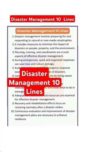 🔴 Essay On Disaster Management | Disaster Management Essay In English